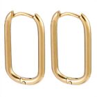 Gold Retro Drop Earrings Stainless Steel Hoop Earring Jewelry Making Supplies 6p