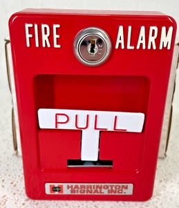 AAMES SECURITY / HARRINGTON SIGNAL SP-1 Estación de tracción manual Alarma de incendio *NUEVO EN CAJA* - Imagen 1 de 22