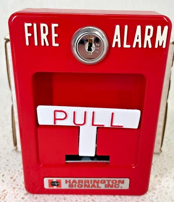 AAMES SECURITY / HARRINGTON SIGNAL SP-1 Manual Pull Station Fire Alarm *NIB*