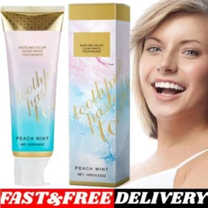 Peachloft Teeth Whitening Toothpaste, Peachloft Toothpaste, Peach Mint Toothpast - Picture 1 of 12