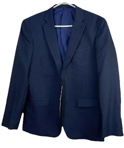 Charlton Gray  By Slaters Men’s Trousers Suit Navy 100% Polyester Size 40L W 36" - Picture 1 of 13