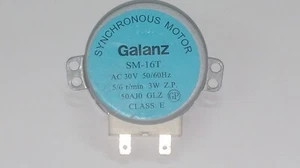 MOTORE MICROONDE GALANZ SM-16T AC30V 50/60HZ 5/6 rpm 3W 482000097168 - Imagen 1 de 2