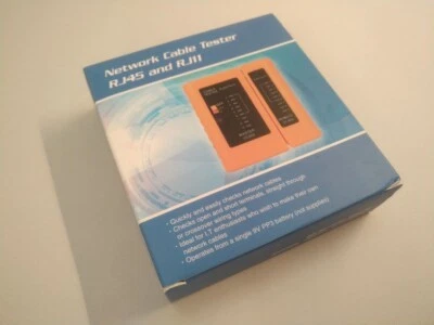 LAN Kabel Tester - für Netzwerkkabel Typ RJ45 & RJ11 - Schnellversand - Bild 1 von 4