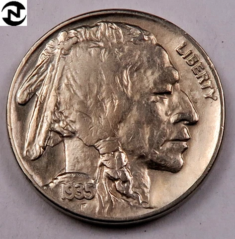 1935-D Buffalo Nickel ~ Borderline Uncirculated (AU++) ~ 1 Coin Cover
