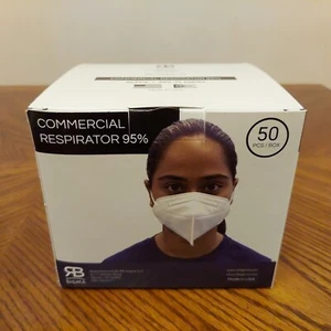 Máscara protectora respiratoria comercial RB Sigma 95% 50 piezas hecha en EE. UU. - Imagen 1 de 5
