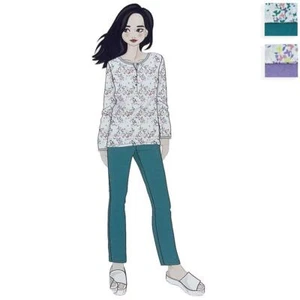 Amica Pigiama Cotone Leggero da Donna Maniche Lunghe 21A542 S38 - Foto 1 di 3