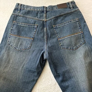 Vtg Y2K Jeans Men 38x32 Dodeca Baggy Wide Leg Grunge Hip Hop JNCO Style Denim - Picture 1 of 17