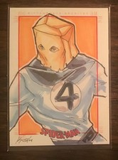Bombastic Bagman Spider-Man Archives color sketch card 1/1 Layno
