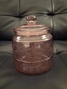 The Pioneer Woman Canister Glass 4.5 Inches Cassie Rose Embossed Jar - Picture 1 of 10