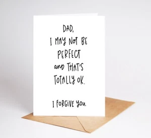 Tarjeta de cumpleaños divertida de papá tarjeta del día del padre tarjeta grosera humor adulto BC115 - Imagen 1 de 3