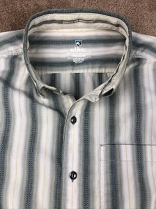 Kuhl Desert Stripe manga corta abotonada talla mediana - Imagen 1 de 6
