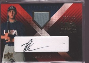 KYLE BUCHANAN 2008 UD USA BASEBALL ROOKIE AUTOGRAPH AUTO JERSEY PATCH RC 195 $15