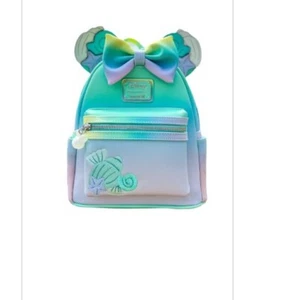 Exclusive Beach Shell Vacation Minnie Gift Loungefly w embroidery Ears Disney - Picture 1 of 3