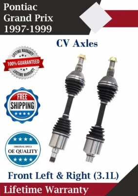 Novos eixos dianteiros CV originais de fábrica para 1997-1999 Pontiac Grand Prix 3.1L fora de estoque - Imagem 1 de 4