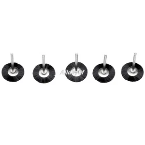 5Pcs 25mm Nylon Bristle Wire Wheel Brushes Polishing 3mm Shank Rotary Replace - Picture 1 of 10