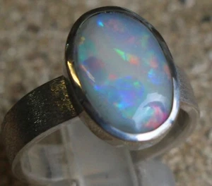 Multicolor Opal - 2.6 Karat 925er Silberring - Size: 17,8 mm - Bild 1 von 12