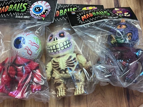 Mad Balls VCD SKULL FACE Horn Head Oculus Orbus MEDI COM TOY You Pick Cover