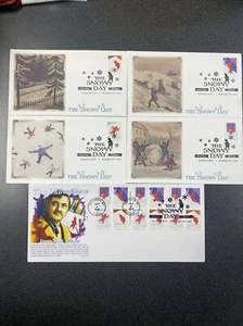 FDC 5243-46 The Snowy Day 1st Day Of Issued 2017 - 5 Covers - Picture 1 of 4