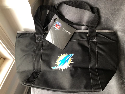 Miami Dolphins Topanga Cooler Tote NEW 24 can nfl Cover