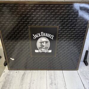 Jack Daniels 2002 Legends Shot Glass Wood Whisky Barrel Display Wall Shelf Stand