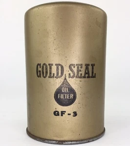 Gold Seal GF-3 Oil Filter Man Cave Decor Can Petroliana Vintage 1960S NOS J - Picture 1 of 4