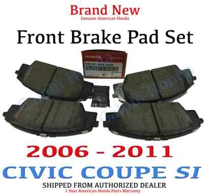 2006- 2011 Honda Civic SI 2DR COUPE Genuine Factory OEM Front Brake Pad Set  - Image 1 of 4