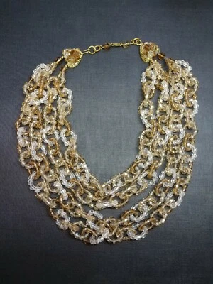 COPPOLA E TOPPO NECKLACE COLLANA VINTAGE ANNI '60 ORIGINALE VOGUE BIJOU - Immagine 1 di 4