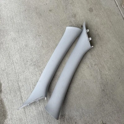 Volvo V50 2005 front right A pillar trim, Pair, Gray Cloth - Image 1 of 2