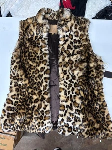 DOUBLE D RANCH LEOPARD VEST (L) women’s - Picture 1 of 10