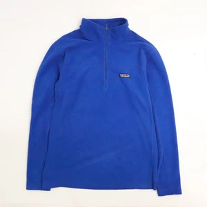 Patagonia 1/4 Zip Pullover Fleece Jacket Size Medium Blue - Picture 1 of 3