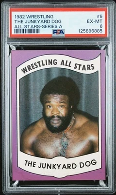 1982 Wrestling All-Stars Series A Junkyard Dog #5 Rookie RC HOF PSA 6 EX-MT Foto 1 de 2