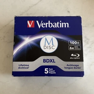 Verbatim - 98913 - Verbatim M DISC BDXL - 6x - 100 GB - Branded Surface - 5pk - Afbeelding 1 van 5