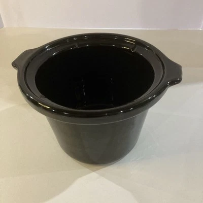 Olla de cocción lenta negra Crockpot de 2 cuartos de galón CPSCRM20-BP solo tazón de cerámica Foto 1 de 4