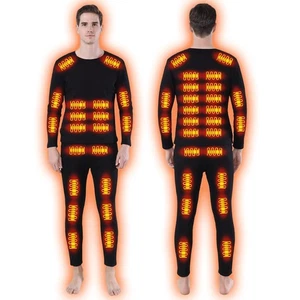 Winter Ski Herren Beheizbare Thermo Unterwäsche Set USB Konstante Temperatur 42 Zonen... - Bild 1 von 7