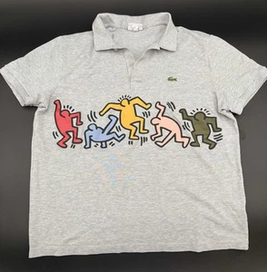Lacoste x Keith Haring Collab Graphic Pique Polo Shirt XL - Discontinued - Bild 1 von 6