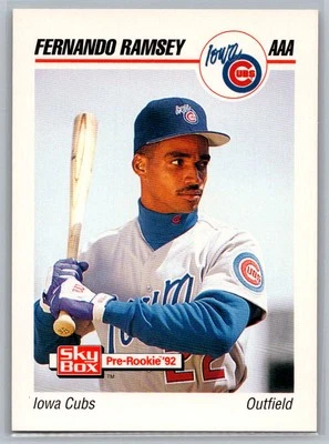 1992 SkyBox AAA #104 Fernando Ramsey - Image 1 of 2