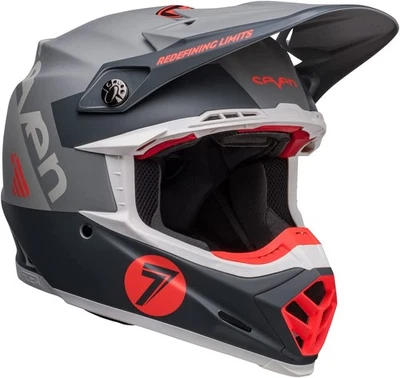 Bell Moto-9S Flex Helmets (Seven Vanguard Matte Charcoal/Orange) (Large) 7148767 - Image 1 of 4