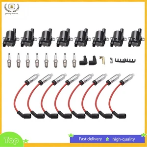 8* Ignition Coils & 41-962 Spark Plug&Wires For Chevy Silverado 1500 2500 GMC - Picture 1 of 7