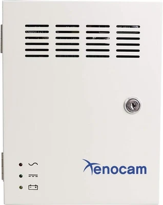 XENOCAM 9 Channel 9 Way 12V 10Amp DC Metal Boxed Cabinet Regulated Power Supply - Image 1 of 4