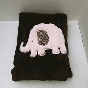 Manta Carters Marrón Rosa Elefante Bebé Cuna Cochecito Lovey Aplique Suave 30x38 - Imagen 1 de 7