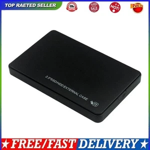 2.5 Inch HDD/SSD Case 6Gbps Mobile Hard Drive Case for MacBook PC (Black) - Bild 1 von 12