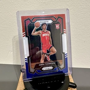 2023-24 Panini Prizm Amen Thompson RC Red White Blue Rookie SP #150 Rockets Rare - Picture 1 of 1
