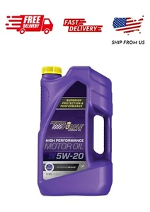 Royal Purple High Performance Motor Oil 5W-20, Premium Synthetic Motor Oil, 5 Qu - Picture 1 of 4