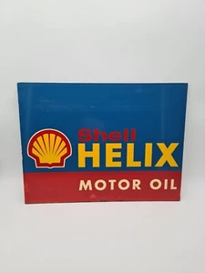 Shell Helix Motor Oil sign Scuderia Ferrari vintage 90's Formula 1 double sided - Picture 1 of 8