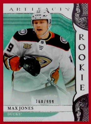 2019-20 Artifacts Max Jones RC 168/999 #164 Anaheim Ducks - Image 1 of 2