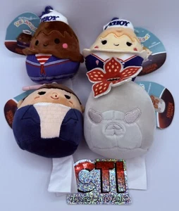 3.5" INCH CLIP-ON SQUISHMALLOWS STRANGER THINGS SET OF 4 ELEVEN DEMOGORGON USS + - Picture 1 of 2