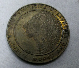Vintage New Hampshire Public Works & Highways Turnpike Transit Token - Picture 1 of 1