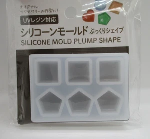 2023 new Japanese silicone mold square pentagon 3D for Uv resin 4.5cm 6.5cm - Picture 1 of 6