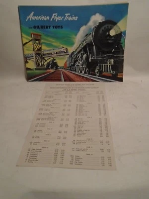 American Flyer Trains & Toys 1952 original catálogo a todo color y lista de precios como nuevo Foto 1 de 4