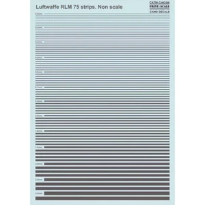 Calcomanías de camuflaje Luftwaffe RLM 75 tiras / sin escala - escala de impresión 046-camuflaje - Imagen 1 de 1